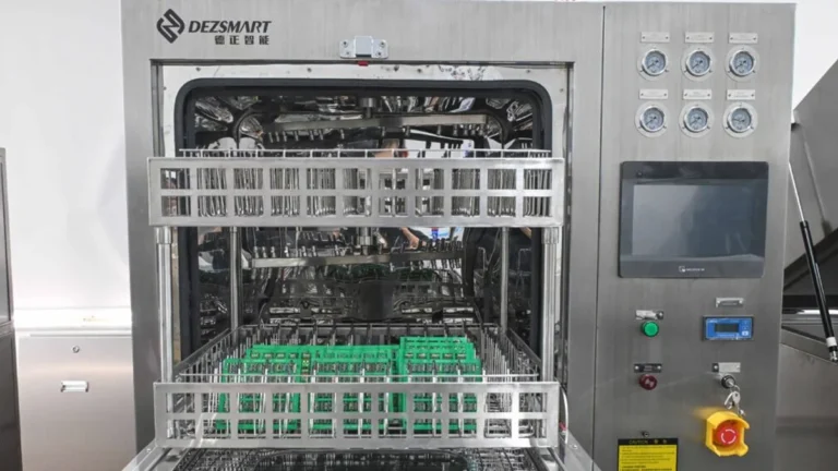 PCBA Cleaning Machine for Batch Defluxing a double layer push pull feed rack