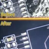 PCBA Cleaning Machine for Batch Defluxing sample Before and After