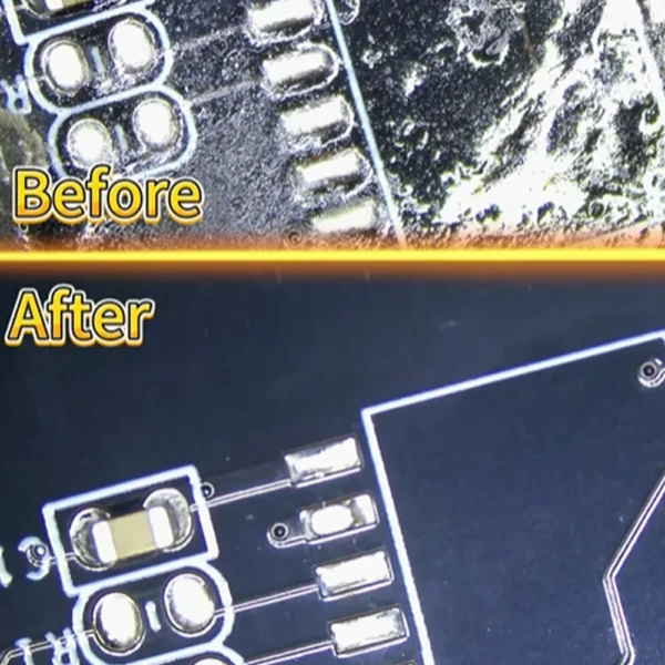 PCBA Cleaning Machine for Batch Defluxing sample Before and After