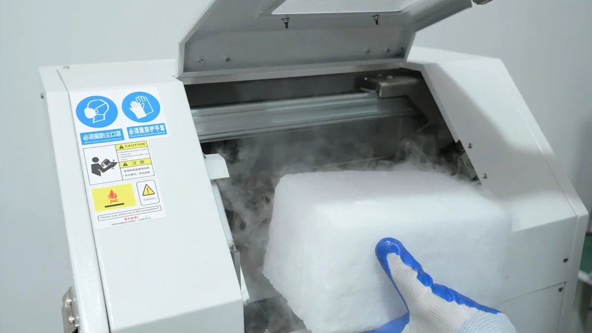 Adjustable Dry Ice Output Portable Dry Ice Cleaning Machine DEZ C1650 Loading Dry Ice
