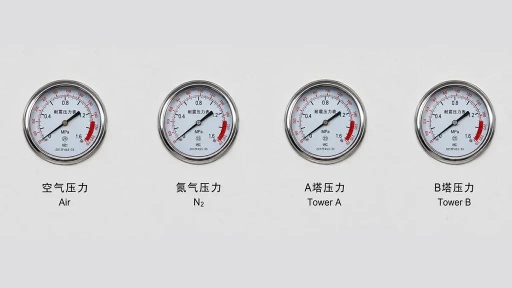 SMT Nitrogen Generator Pressure Gauge