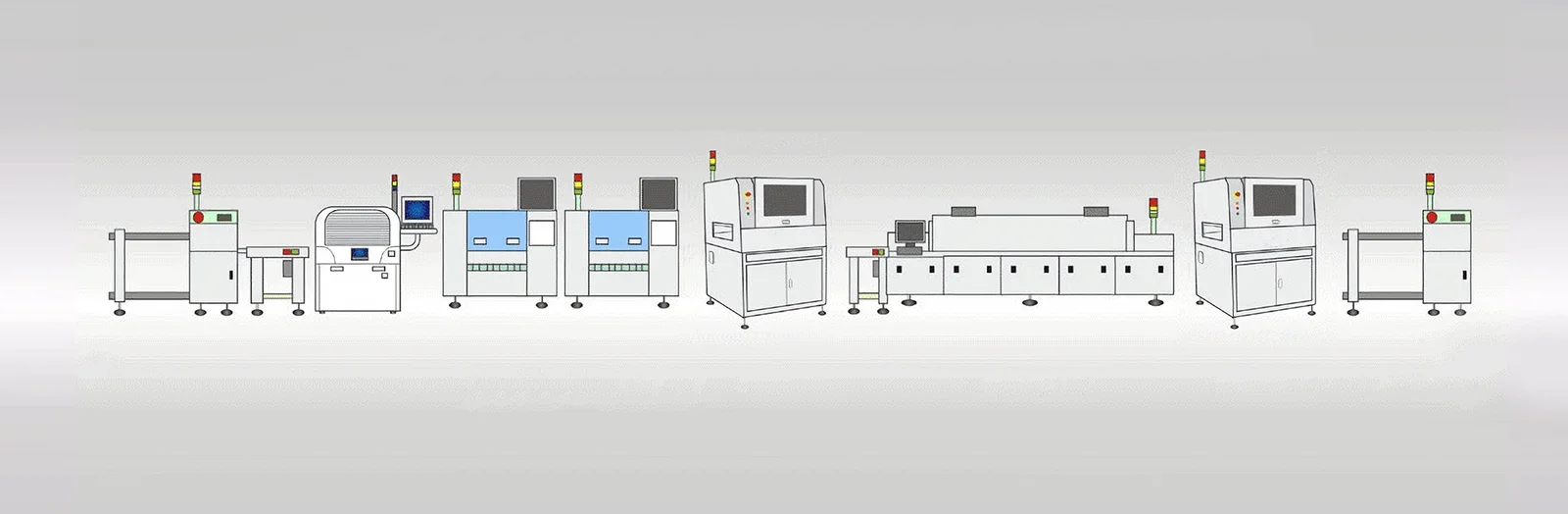 Schematic diagram of SMT equipment provided by DEZSMT