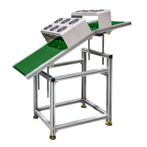 Wave-Soldering-Cooling-Conveyor-with-Inclined-Outfeed Wave-Soldering-Cooling-Conveyor-with-Inclined-Outfeed