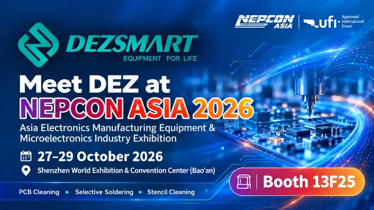 Meet DEZ at NEPCON ASIA 2026 for PCB Cleaning and Selective Soldering Equipment