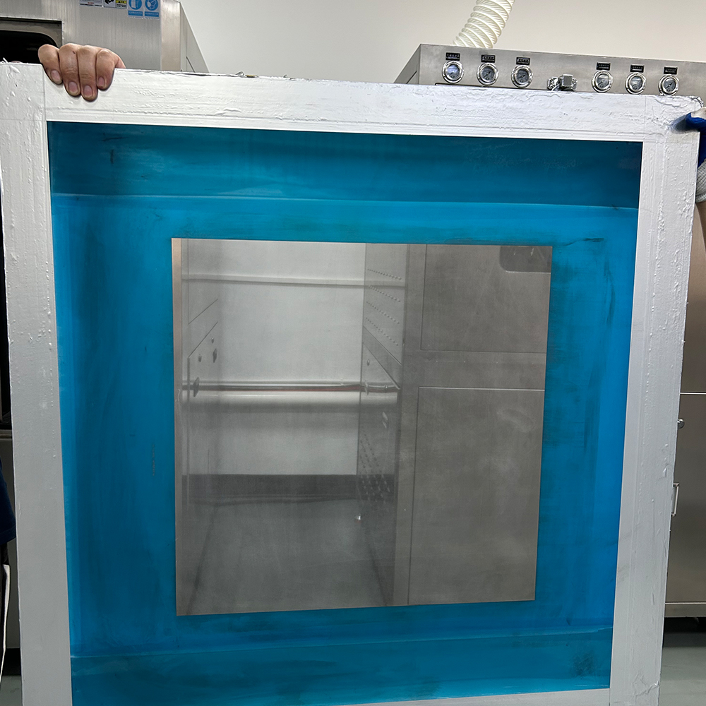 Screen-printing frame supplied for automatic cleaning evaluation
